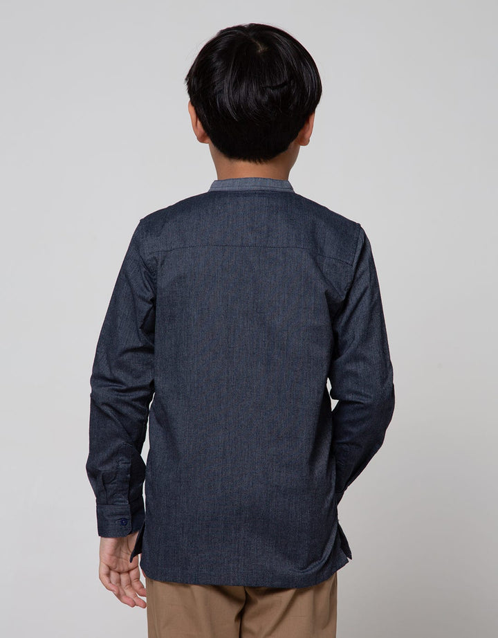 Nevada Long Sleeve Shirt Oxford Bordir Bahu