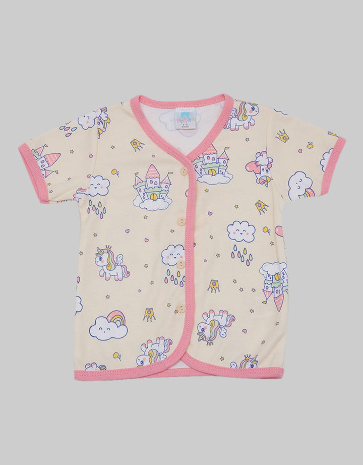 Pipiniko Short Sleeve T-Shirt Castle Unicorn