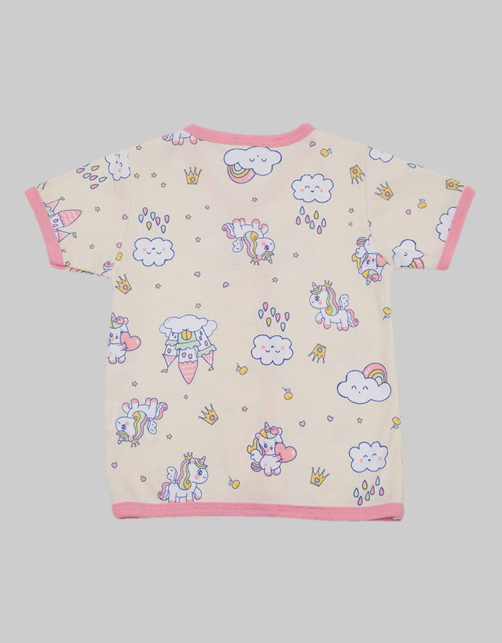 Pipiniko Short Sleeve T-Shirt Castle Unicorn