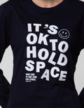 Nevada Long Sleeve T-Shirt Solid Print Its Ok To Hold Space