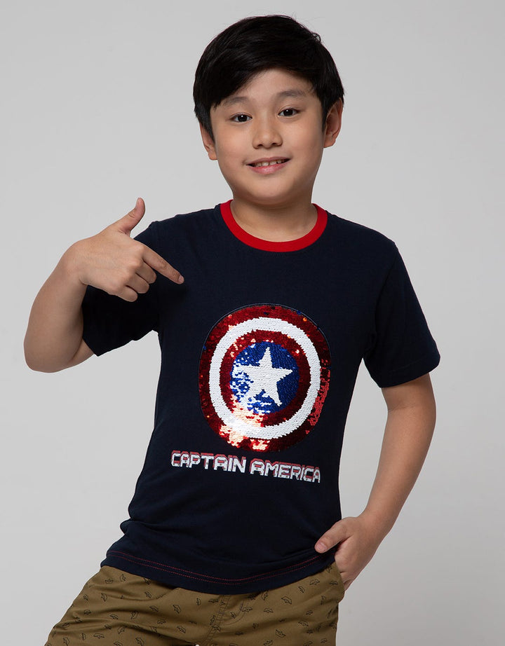 Marvel T-Shirt Captain America Sequin