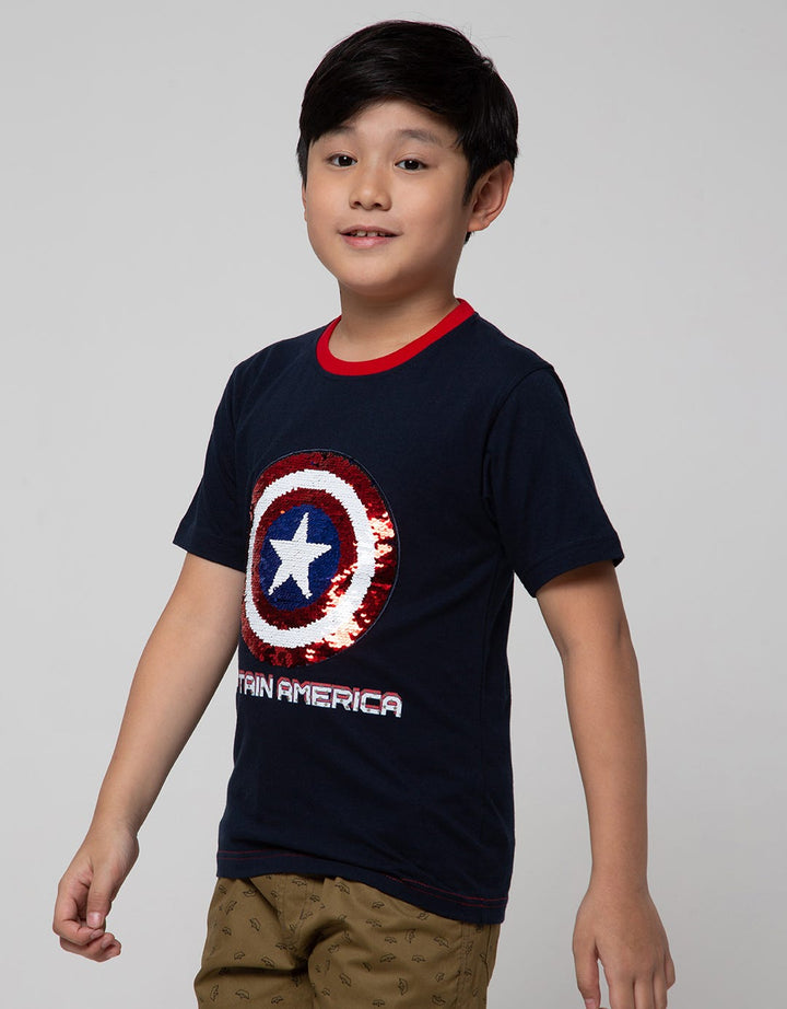 Marvel T-Shirt Captain America Sequin