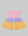 Pipiniko Short Sleeve Midi Dress 2 Tier Susun