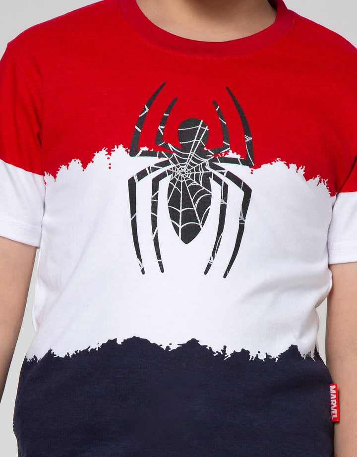 Marvel Spiderman Contrast Short Sleeve T-Shirt