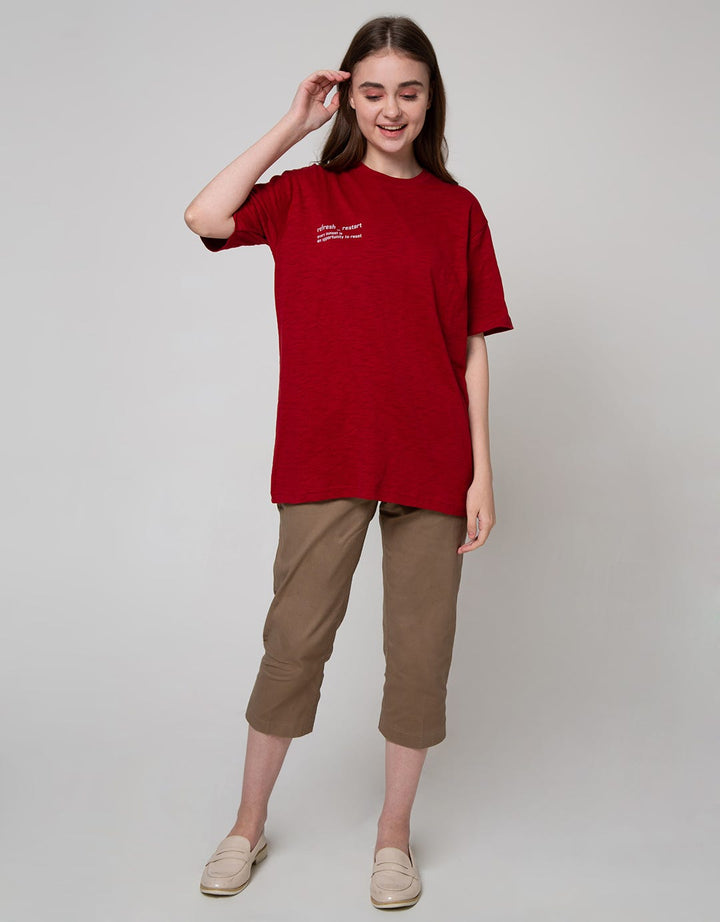 Nevada Short Sleeve T-Shirt Slub R Neck Print