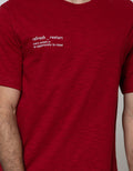 Nevada Short Sleeve T-Shirt Slub R Neck Print