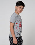 Marvel Spiderman Splash Logo Print T-Shirt