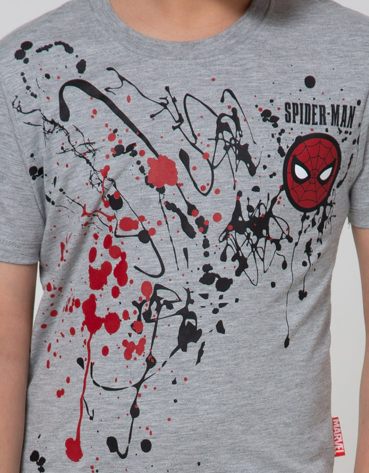 Marvel Spiderman Splash Logo Print T-Shirt