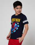 Marvel Spiderman Crawl Stripe Short Sleeve T-Shirt