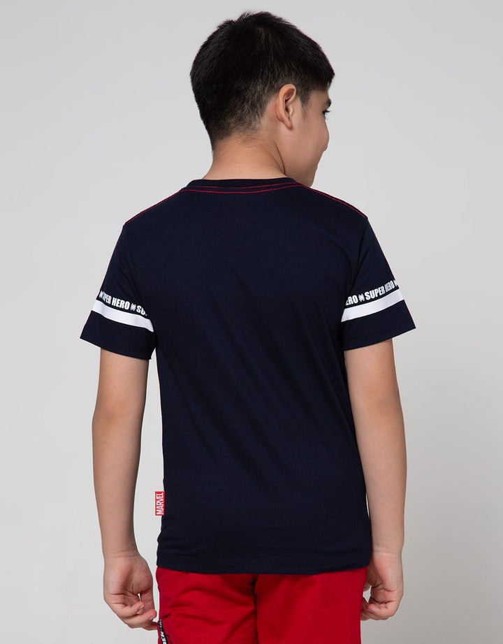Marvel Spiderman Crawl Stripe Short Sleeve T-Shirt