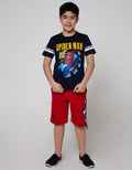 Marvel Spiderman Crawl Stripe Short Sleeve T-Shirt