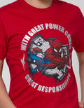 Marvel Spiderman Great Power Short Sleeve T-Shirt