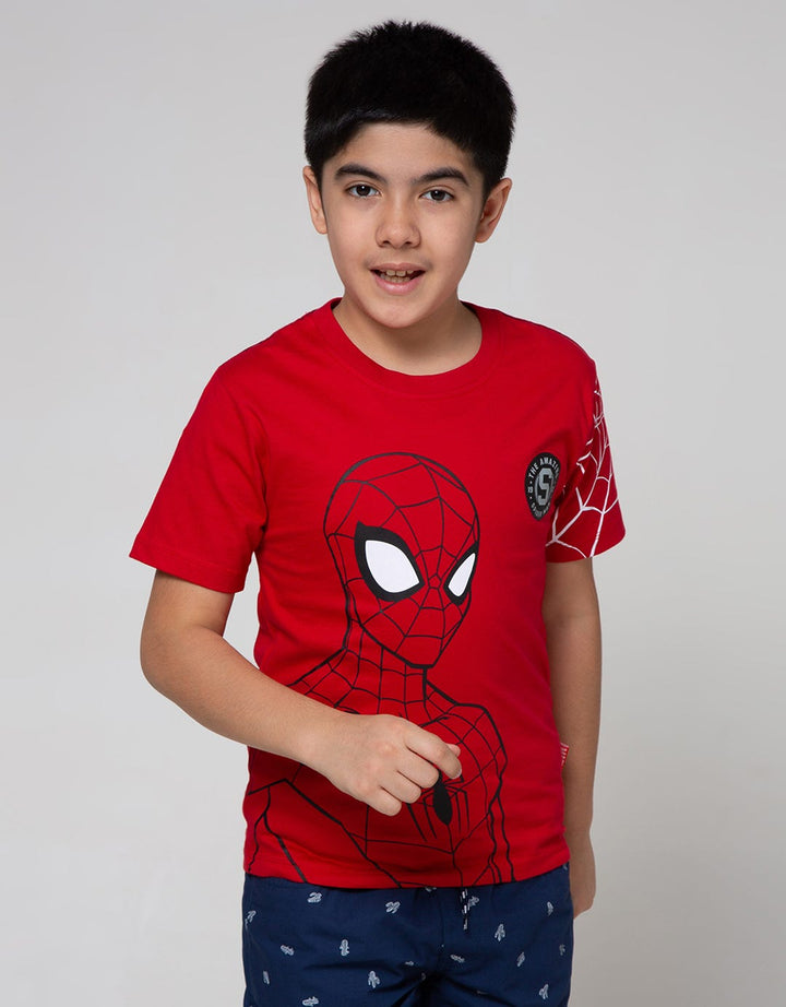 Marvel Spiderman Half Body Short Sleeve T-Shirt