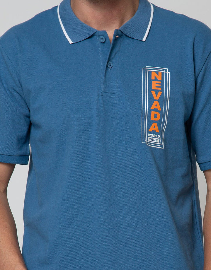 Nevada Short Sleeve Polo Shirt Lacoste Print Hawaiian Ocean