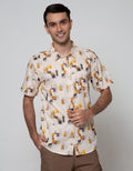 Nevada Short Sleeve Shirt Print Abstrak