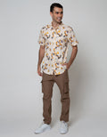 Nevada Short Sleeve Shirt Print Abstrak