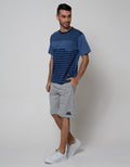 Nevada Short Sleeve T-Shirt Print Comb Stripe With Pocket