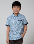 Aero Short Sleeve Shirt Full Print Poplin Print Games