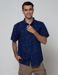 Nevada Short Sleeve Shirt Print Garis