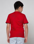 Marvel Spiderman Print Splash Logo Short Sleeve T-Shirt