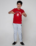 Marvel Spiderman Print Splash Logo Short Sleeve T-Shirt