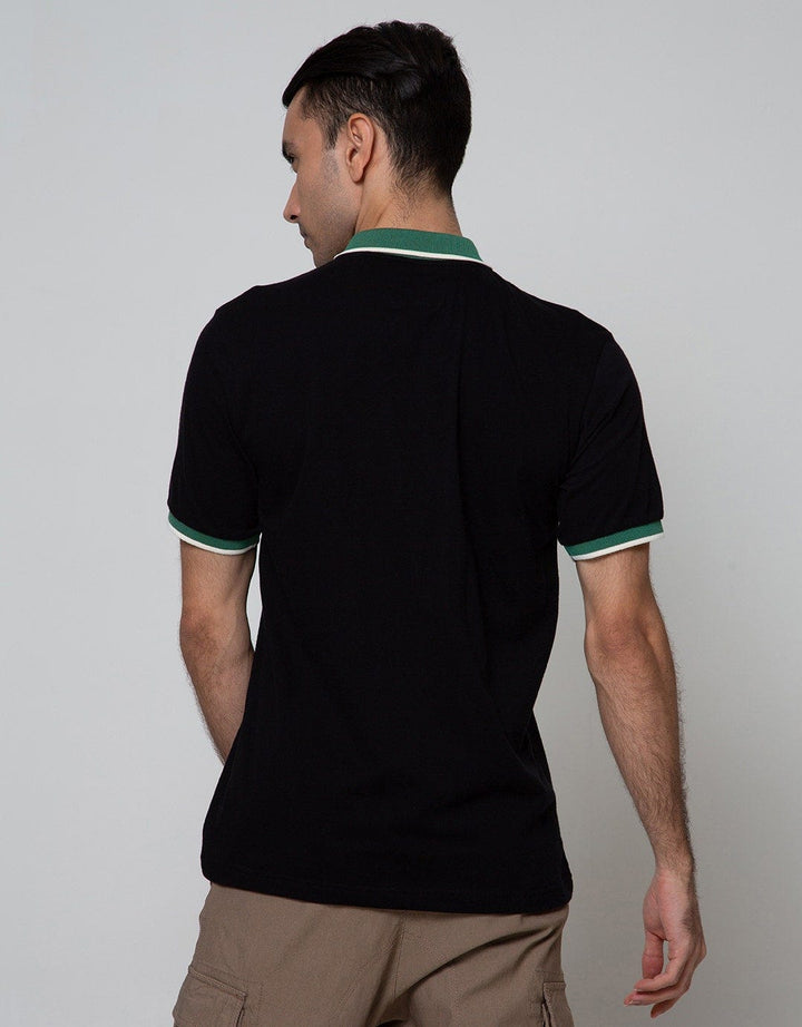Nevada Short Sleeve Polo Shirt Jersey Contrast Collar Color