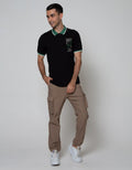 Nevada Short Sleeve Polo Shirt Jersey Contrast Collar Color