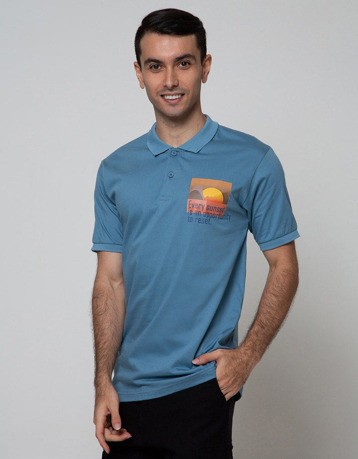 Nevada Short Sleeve Polo Shirt Jersey Print