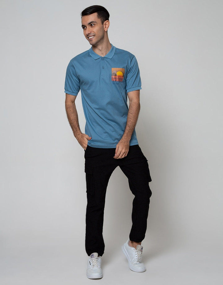 Nevada Short Sleeve Polo Shirt Jersey Print