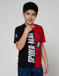 Marvel Spiderman Face Half Short Sleeve T-Shirt