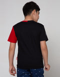 Marvel Spiderman Face Half Short Sleeve T-Shirt