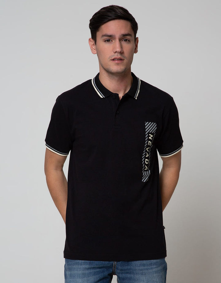 Nevada Short Sleeve Polo Shirt Jersey Print