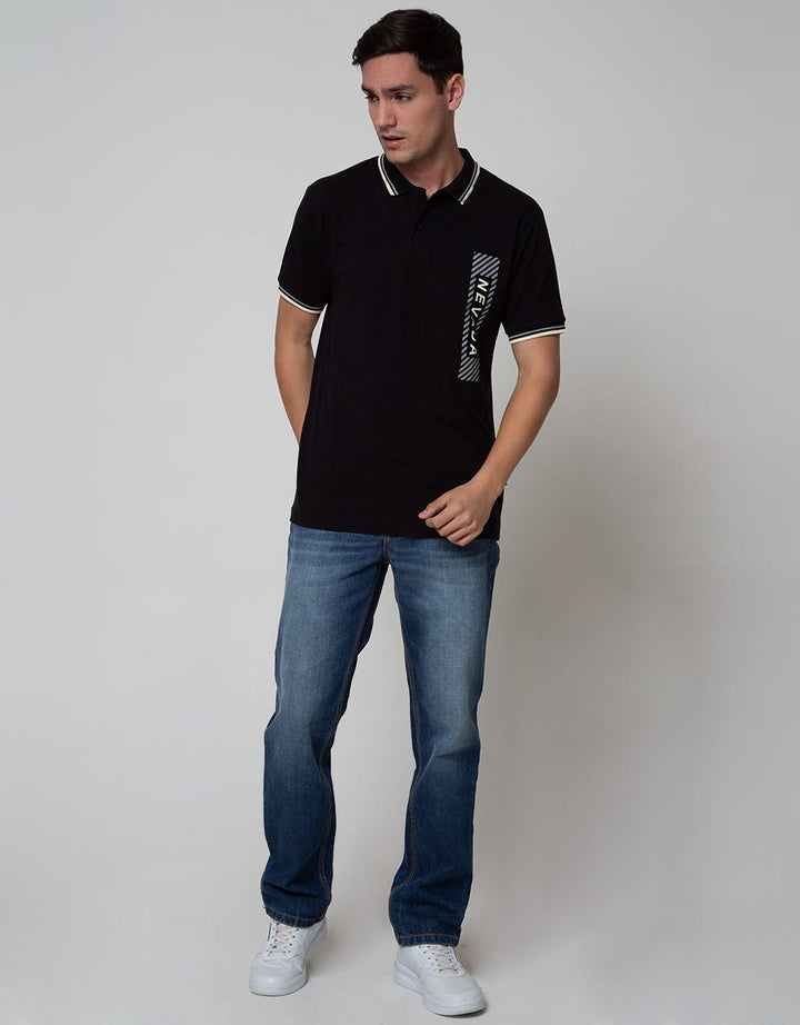 Nevada Short Sleeve Polo Shirt Jersey Print