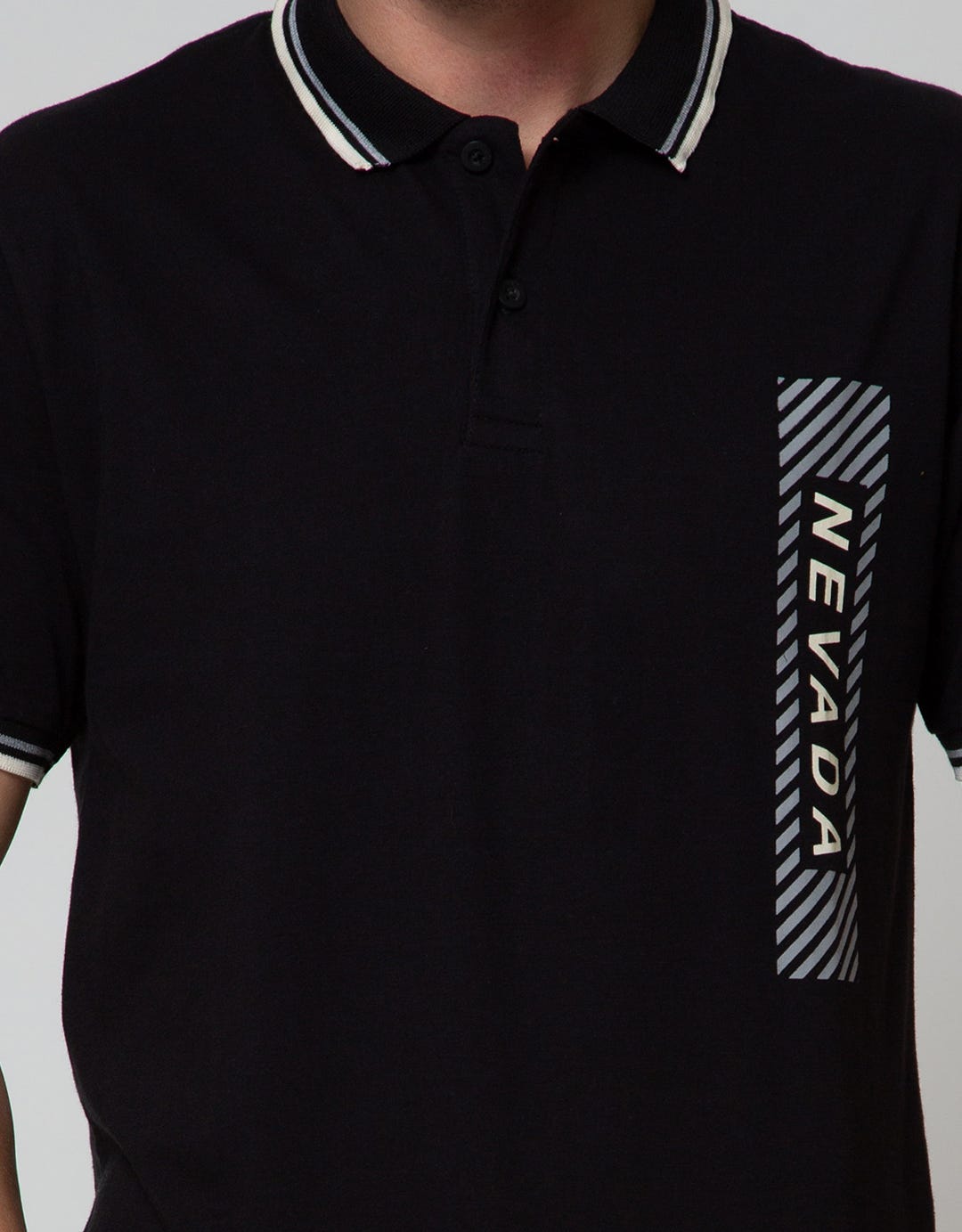 Nevada Short Sleeve Polo Shirt Jersey Print