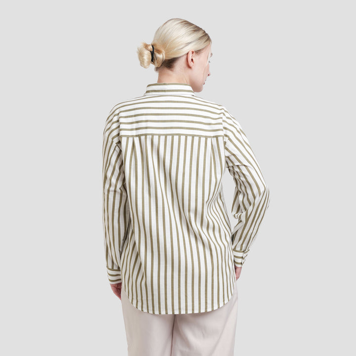 Nevada Stripe Kemeja Oversize Wanita