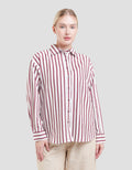 Nevada Stripe Kemeja Oversize Wanita