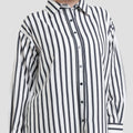 Nevada Stripe Kemeja Oversize Wanita