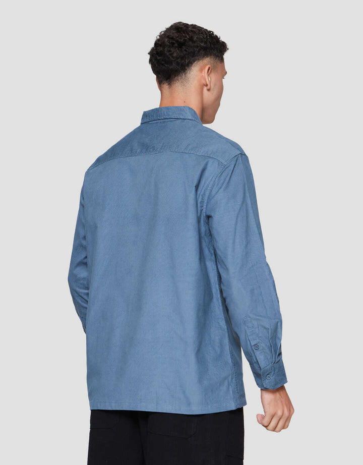 Nevada Solid Corduroy With Pocket Kemeja Pria