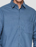 Nevada Solid Corduroy With Pocket Kemeja Pria