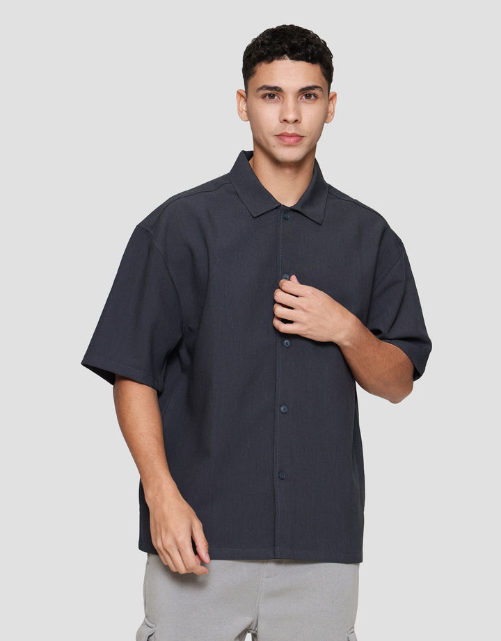 Nevada Plain One Set Kemeja Pria