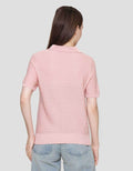 Connexion Ss Polo Shirt Rajut Ponytail Kaos Polo Wanita