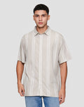 Cole Stripe Print Kemeja Pria