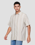 Cole Stripe Print Kemeja Pria