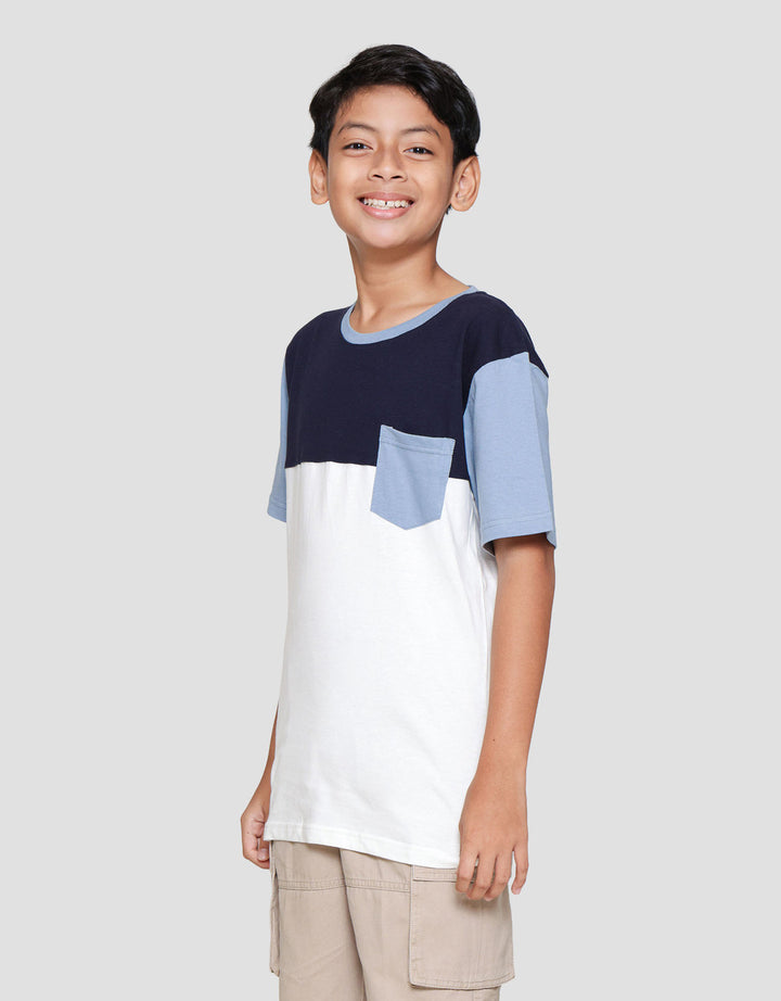 Nevada Cut N Sewn Contrast Front Pocket Kaos Anak Laki-laki