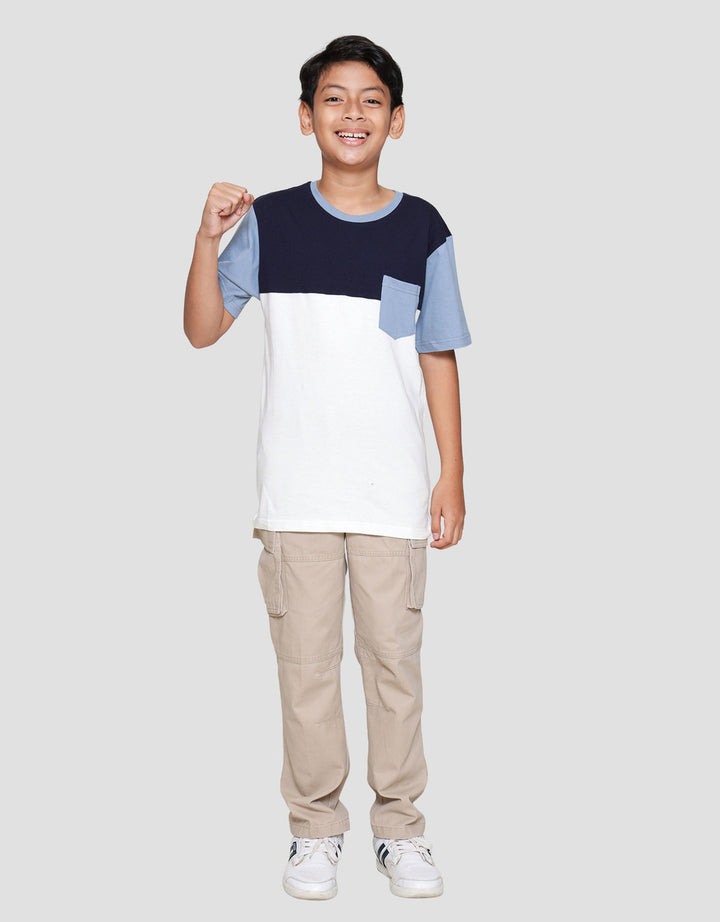 Nevada Cut N Sewn Contrast Front Pocket Kaos Anak Laki-laki