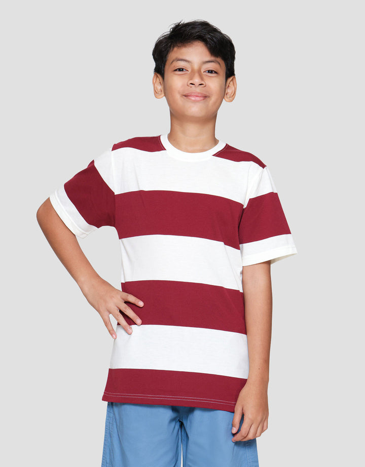 Nevada Yarndyed Medium Awning Stripe Kaos Anak Laki-laki