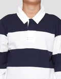 Nevada Yarndyed Awning Stripe Number Kaos Polo Anak Laki-laki