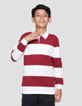 Nevada Yarndyed Awning Stripe Number Kaos Polo Anak Laki-laki