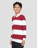 Nevada Yarndyed Awning Stripe Number Kaos Polo Anak Laki-laki