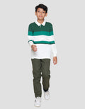 Nevada Yarndyed Color Block Stripe With Print Kaos Polo Anak Laki-laki